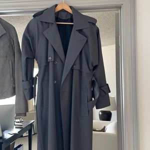 Wool trench coat